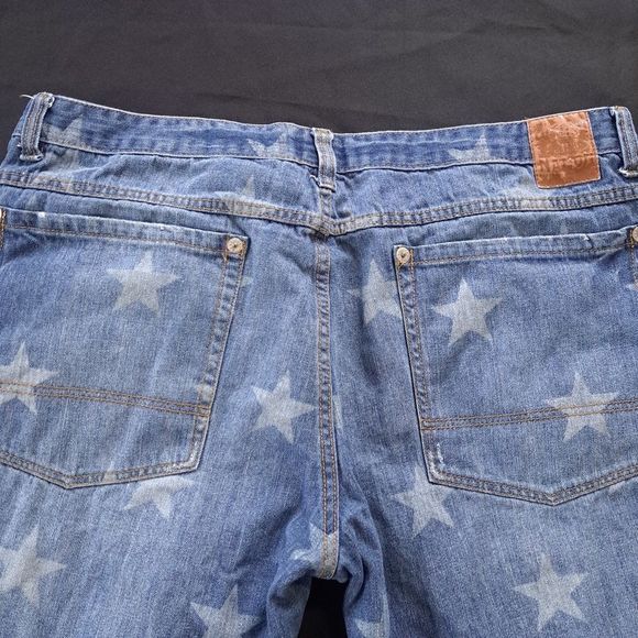 Parish Nation Other - Parish Nation Star Print Denim Shorts Vtg